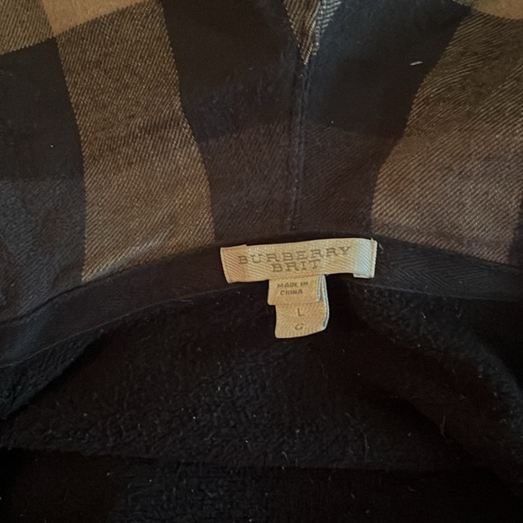 Burberry Brit Men’s Zip-Up Hoodie with Checkered Lining - Large - Picture 2 of 4